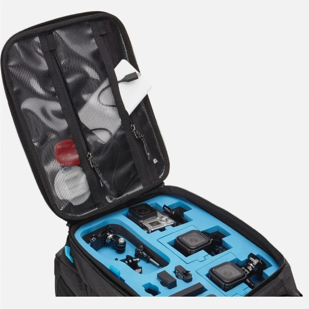 Thule Black and Blue Camera Backpack
